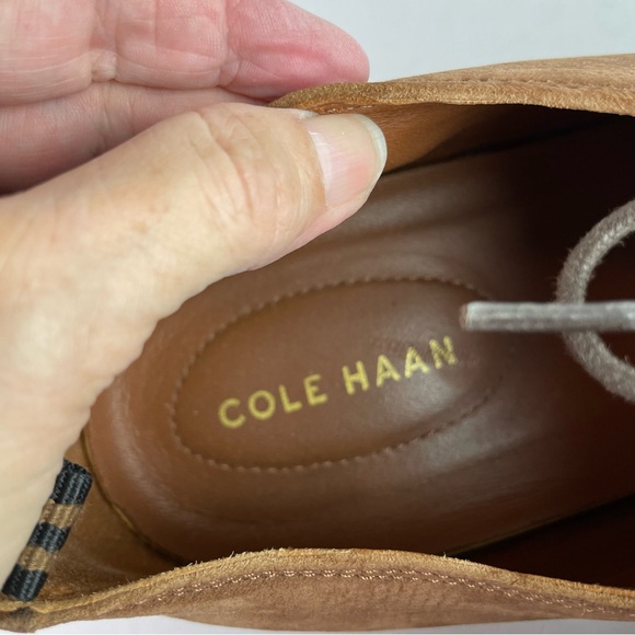 Cole Haan Men’s Textured Suede Leather Lace Ups Dressy Shoes - Picture 7 of 9